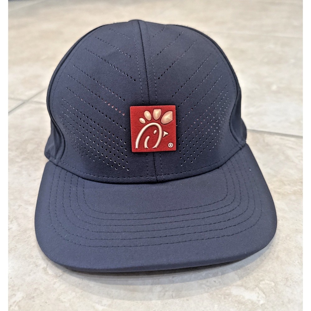 Chick-Fil-A Team Style oobe Hat Cap Strapback Gray Embroidered Logo New